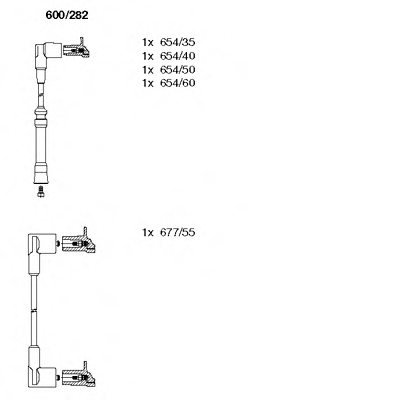 BREMI 600/282 Ignition Cable Kit